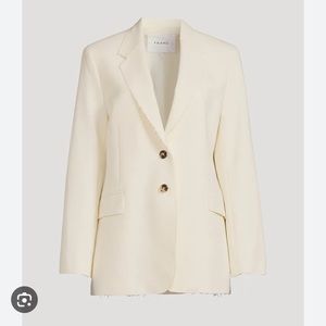 Frame Raw Edge Oversized Blazer Size S